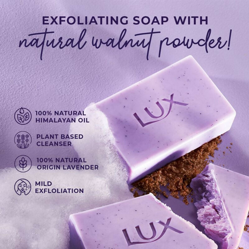 Lux Essence Of Himalayas Lavender & Vitamin C Exfoliating Soap