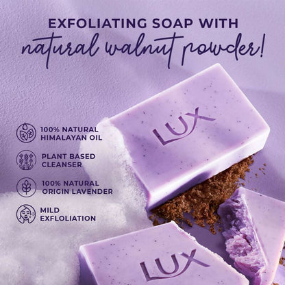Lux Essence Of Himalayas Lavender & Vitamin C Exfoliating Soap