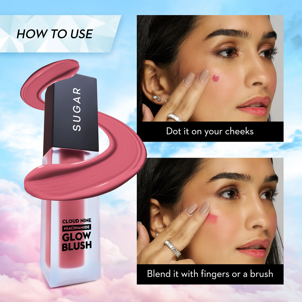 SUGAR Cloud Nine Niacinamide Glow Blush - 03 Merry Mauve