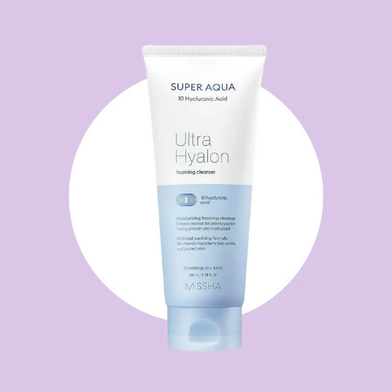 Missha Super Aqua Ultra Hyalron Foaming Cleanser