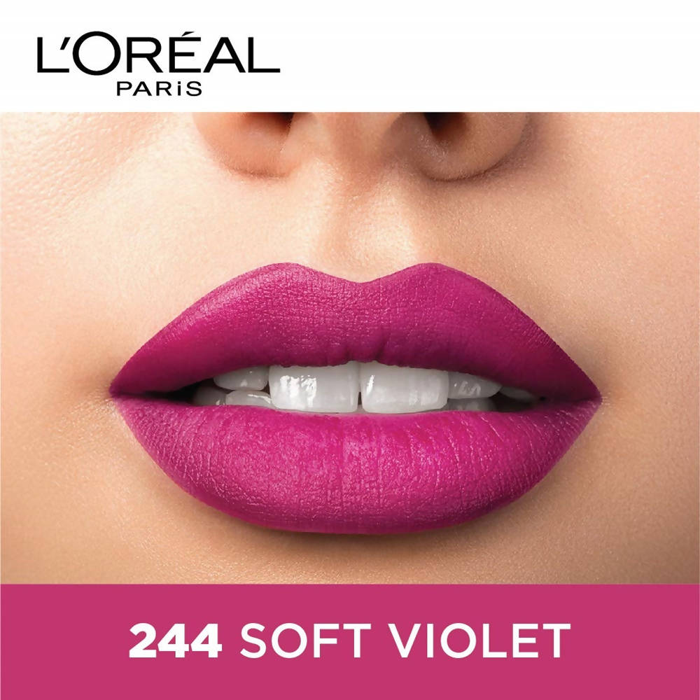 L'Oreal Paris Color Riche Moist Matte Lipstick - 244 Soft Violet - DrMediCart