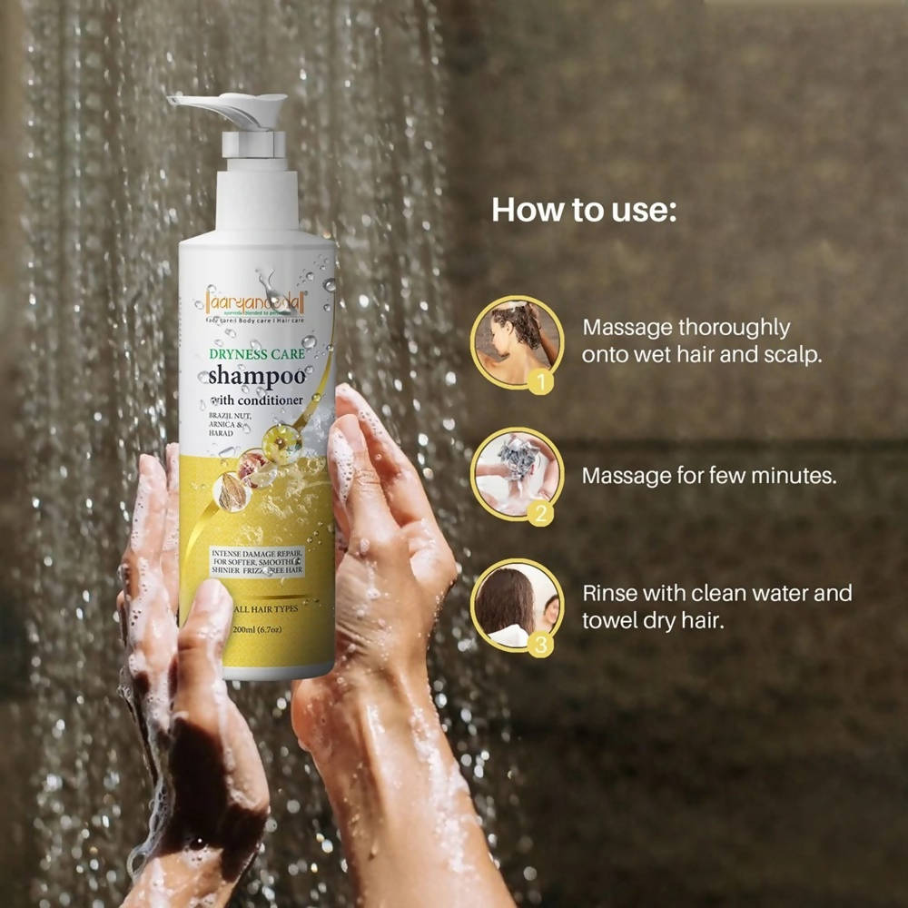 Aaryanveda Dryness Care Shampoo With Conditioner
