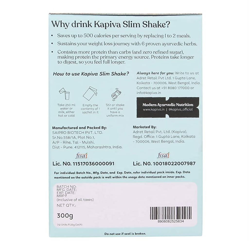 Kapiva Ayurveda Slim Shake - Assortment Pack