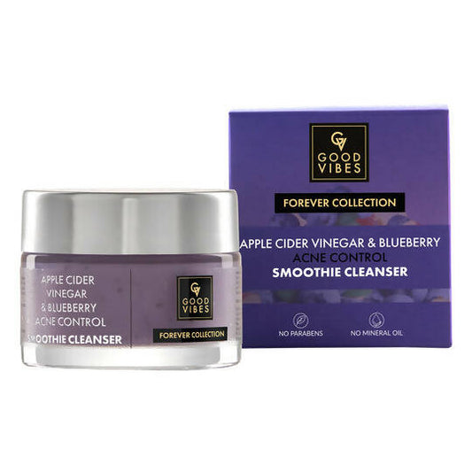 Buy Good Vibes Apple Cider Vinegar & Blueberry Acne Control Smoothie Cleanser from DrMediCart, Ship from India to USA