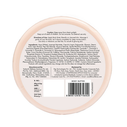 mCaffeine Vanilla Dream Deep Moisturizing Body Butter
