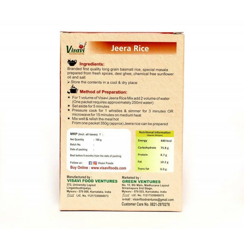 Visavi Jeera Rice