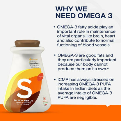 MyFitFuel Salmon Fish Oil Omega 3 1000mg Capsules