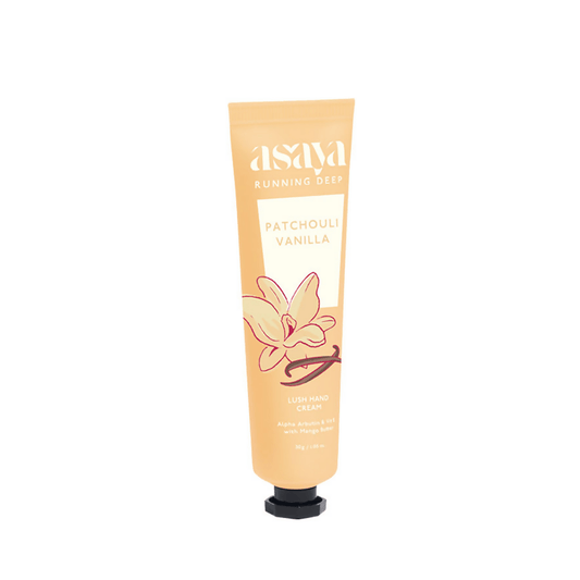 Asaya Patchouli Vanilla Hand Cream Softens Dry, Rough Hands For Men & Women