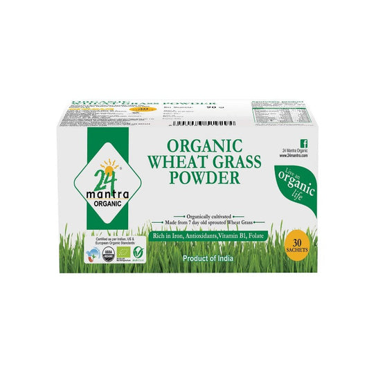 Buy 24 Mantra Organic Wheat Grass Powder from DrMediCart, Ship from India to USA