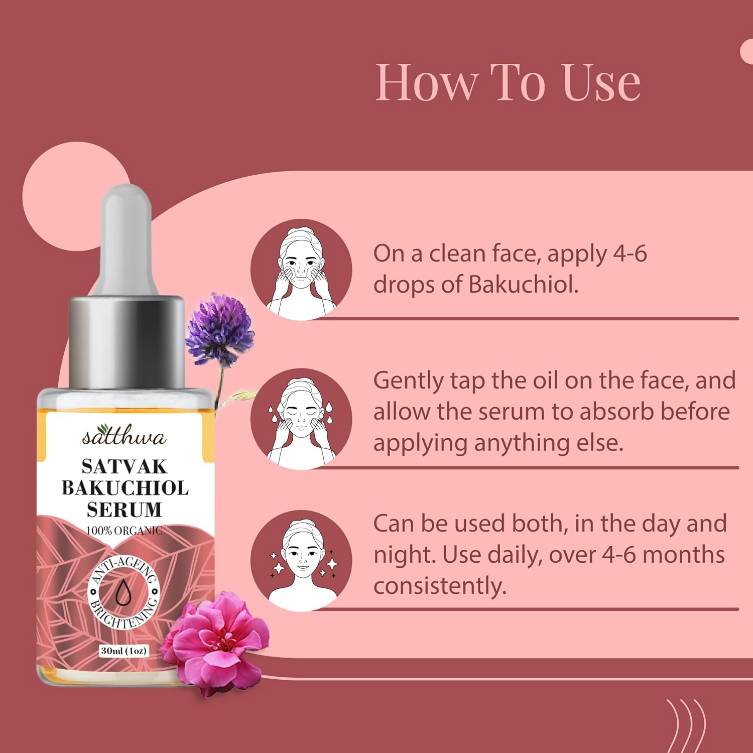 Satthwa Bakuchiol Serum For Even Skin Tone