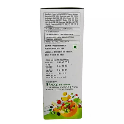 Nutrijuven - MV Syrup - Mixed Fruit Flavour