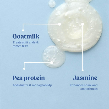 Vilvah Store Goat Milk Shampoo For Dry & Frizzy Hair With Pea Protein