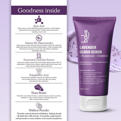 Bake 2% Kojic Acid Lavender Smoothie Body Scrub