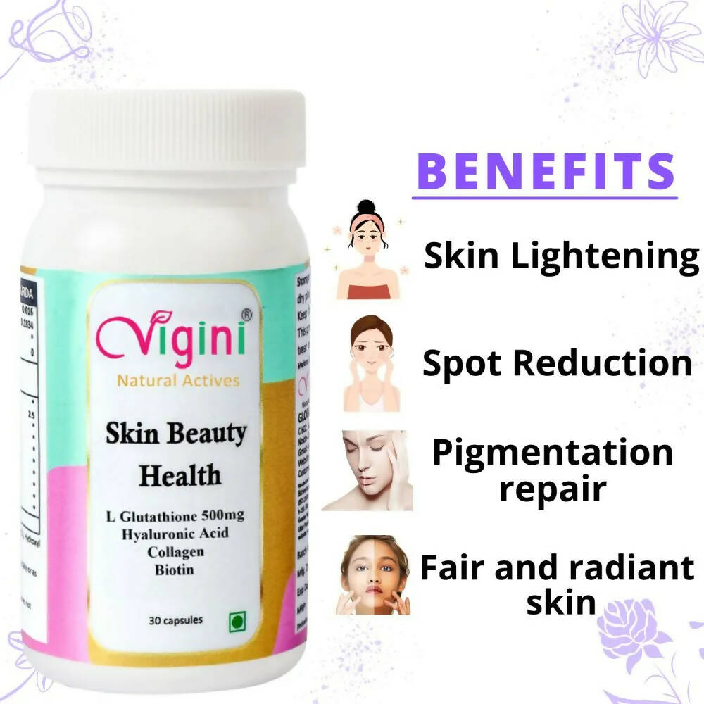Vigini Natural Active Skin Beauty Health Capsules for Men Women - Drmedicart