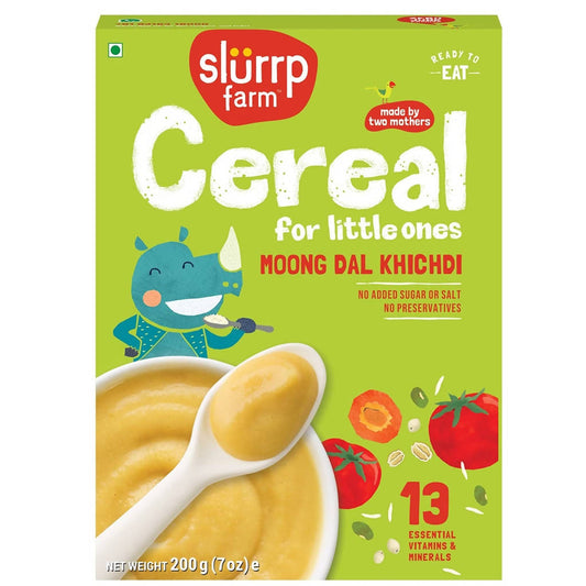 Buy Slurrp Farm Moong Dal Khichdi Cereal for Little Ones from DrMediCart, Ship from India to USA