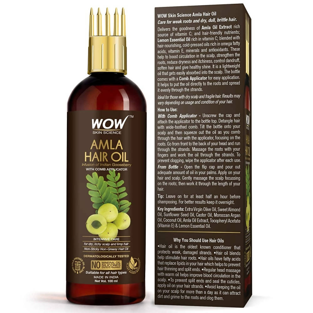 Wow Skin Science Amla Hair Oil - DrMediCart