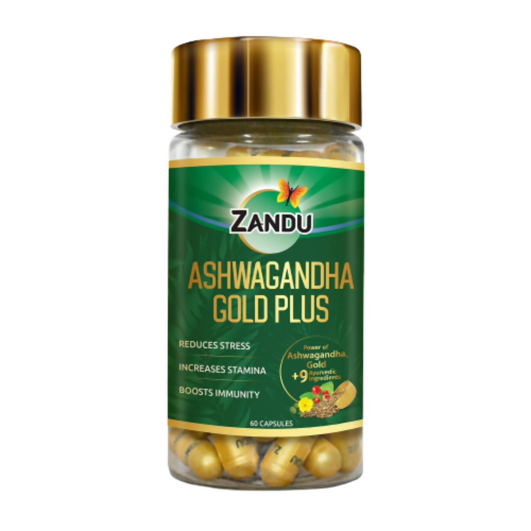 Zandu Ashwagandha Gold Plus Capsules - Drmedicart