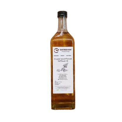 Satjeevan Organic Wood-Pressed Safflower Oil