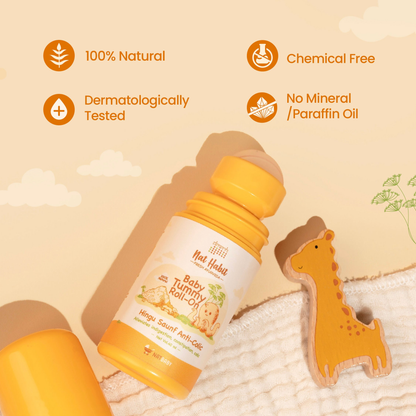 Nat Habit Hingu Saunf Anti-Colic Baby Tummy Roll-On