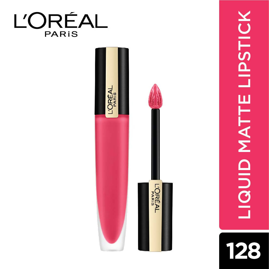 L'Oreal Paris Rouge Signature Matte Liquid Lipstick - 128 I Decide - DrMediCart