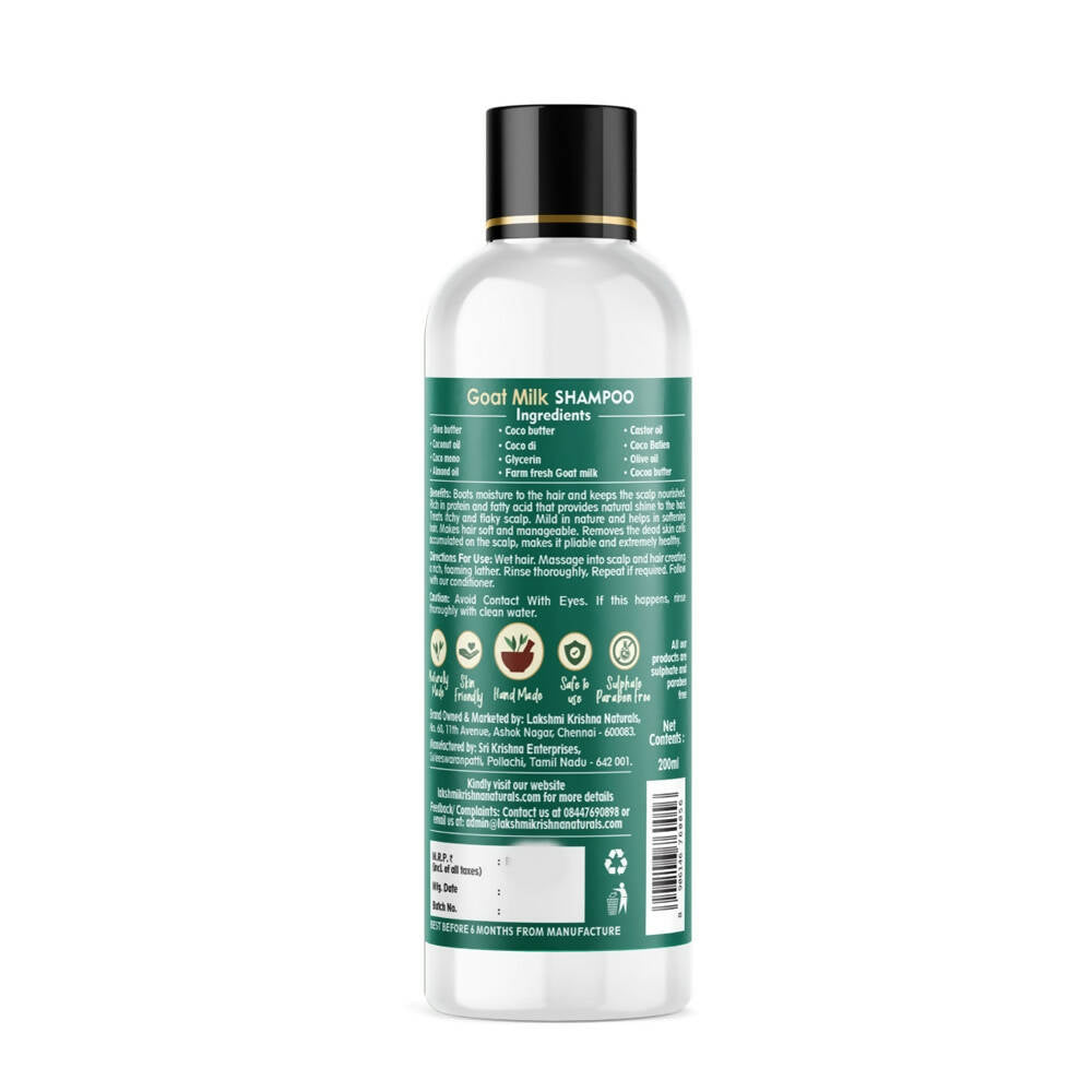 Lakshmi Krishna Naturals Goat Milk Shampoo - DrMediCart