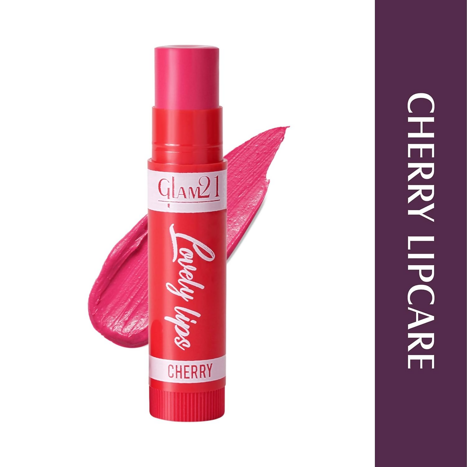 Glam21 Moisturizing Lip Balm Fruit Extract & Infused Active Ingredients - Cherry