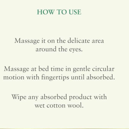 Just Herbs I'brite Almond & Green Tea Nourishing Under Eye Cream benefits