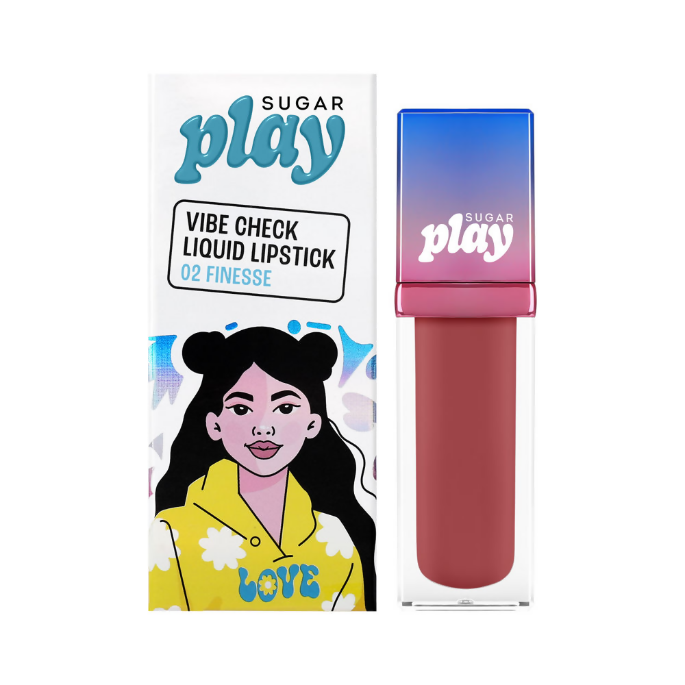 Buy Sugar Play Vibe Check Liquid Lipstick - 02 Finesse from DrMediCart, Ship from India to USA