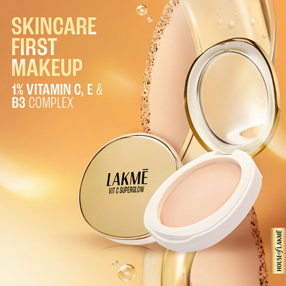 Lakme Vitamin C Superglow Skin Perfecting Compact with 1 % Vit C - Beige