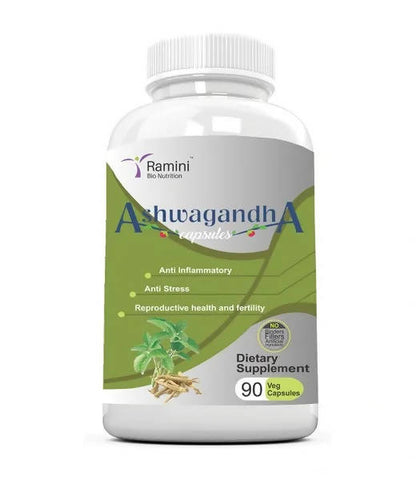 Ramini Bio Nutrition Ashwagandha 500mg Veg Capsules