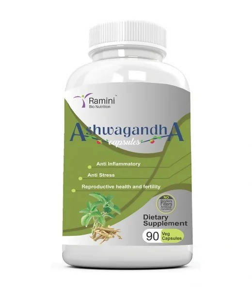 Ramini Bio Nutrition Ashwagandha 500mg Veg Capsules