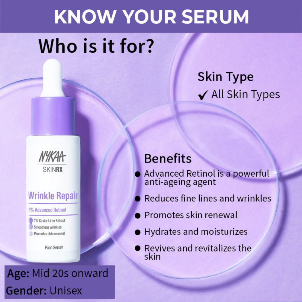 Nykaa SkinRX 2% Advanced Retinol Night Face Serum