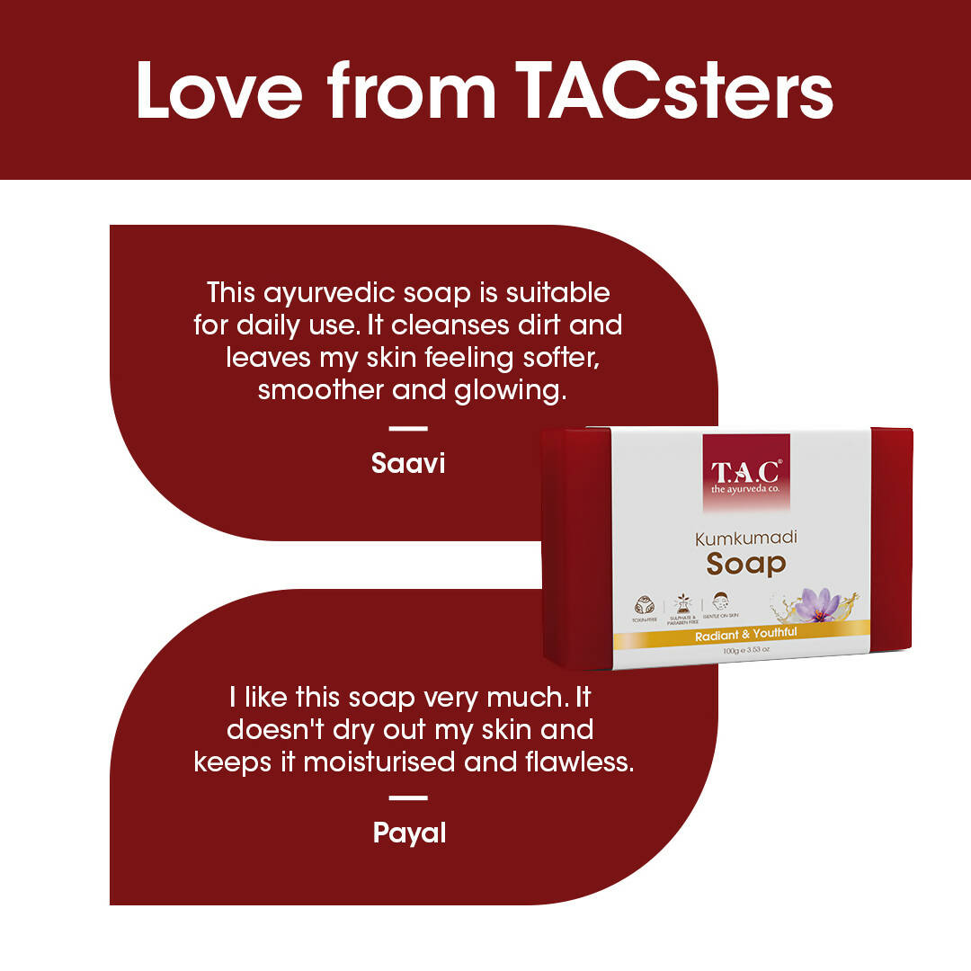 TAC - The Ayurveda Co. Kumkumadi Soap - DrMediCart
