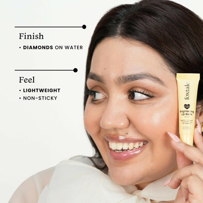 Foxtale Brightening SPF 30 Lip Balm - Clear Glaze (Vanilla), Brightens Lips, Reduces Pigmentation