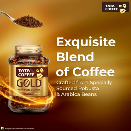 Tata Coffee Gold Original Instant & Pure Coffee Jar