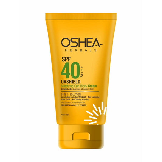 Buy Oshea Herbals UV Shield Mattifying Sun Block Cream 5 In One Solution SPF 40 from DrMediCart, Ship from India to USA