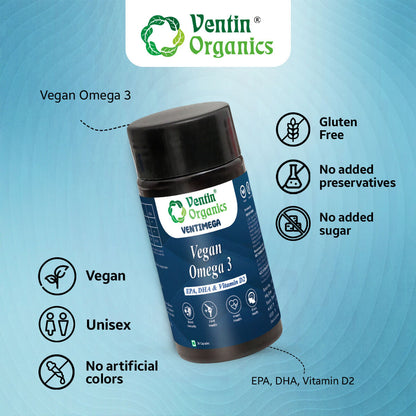 Ventin Organics Ventimega Vegan Omega 3 with EPA & DHA