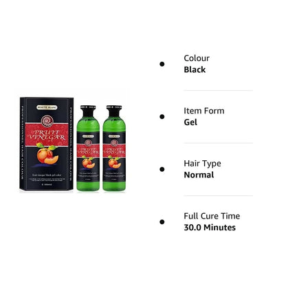 Aravli Beaute Blanc Fruit Vinegar Gel Hair Color - Natural Black