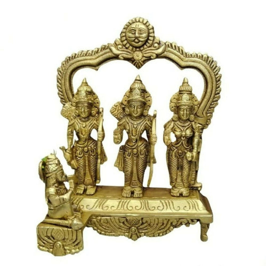 Buy Tamas Brass Handcrafted Ram Darbar Shree Ram Ji Sita Laxman Hanuman Statue Idol