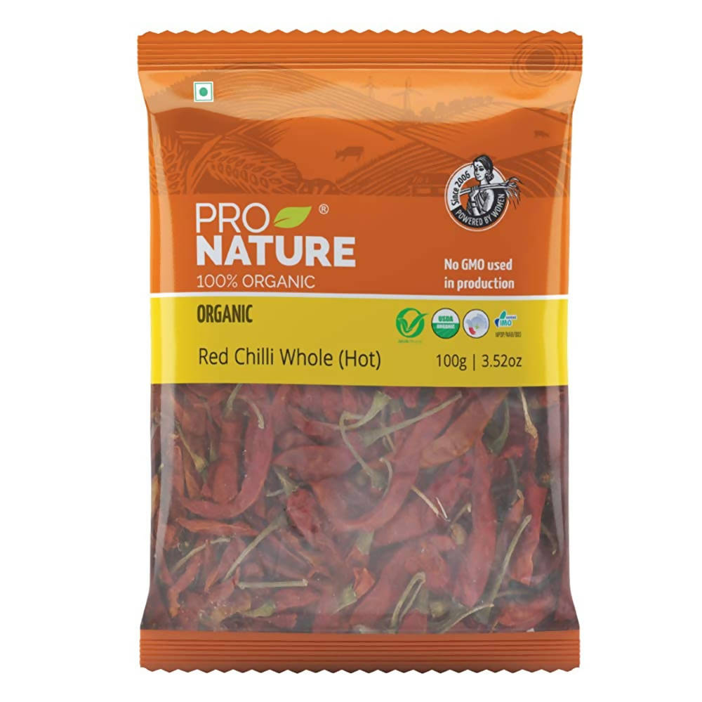 Buy Pro Nature Organic Red Chilli Whole (Hot) from DrMediCart