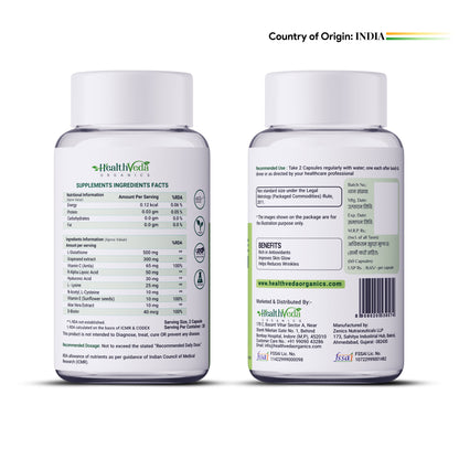 Health Veda Organics L-Glutathione Capsules