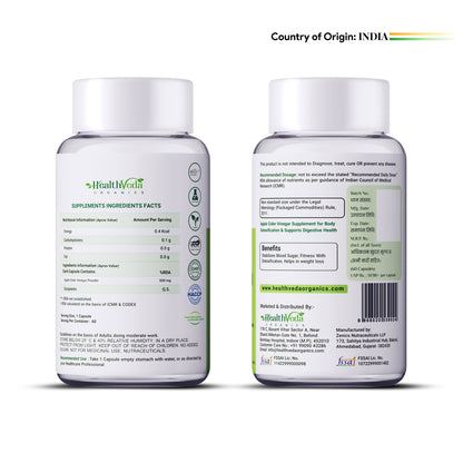 Health Veda Organics Apple Cider Vinegar Supplements Capsules