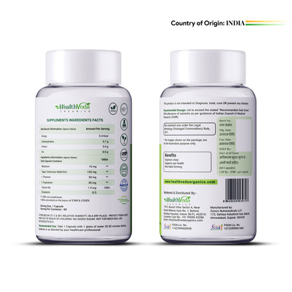 Health Veda Organics Melatonin Sleep & Relaxation Capsules
