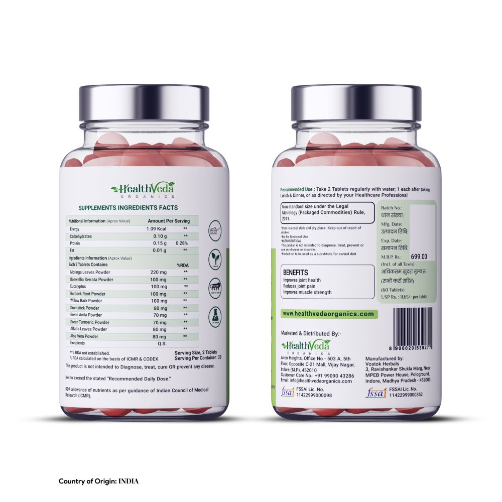 Health Veda Organics Plant Based Joint Support Tablets