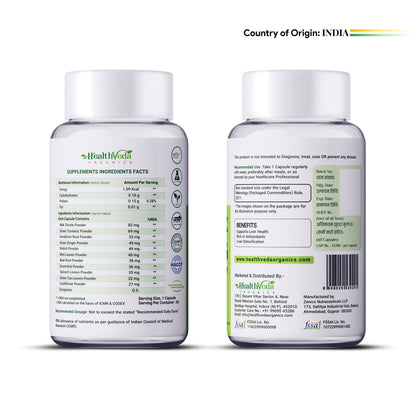 Health Veda Organics Plant Based Liver Detox Capsules