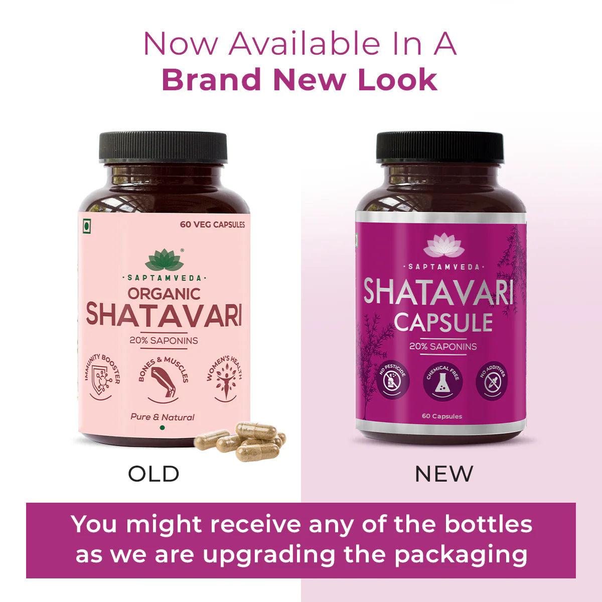 Saptamveda Organic Shatavari Capsules