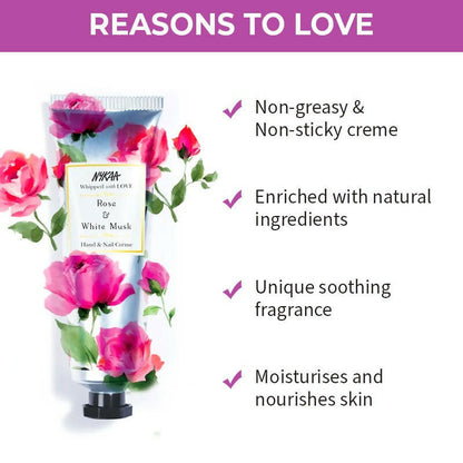 Nykaa Rose & White Musk Hand & Nail Creme