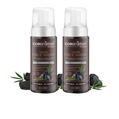 Coronation Herbal Activated Charcoal Foaming Face Wash