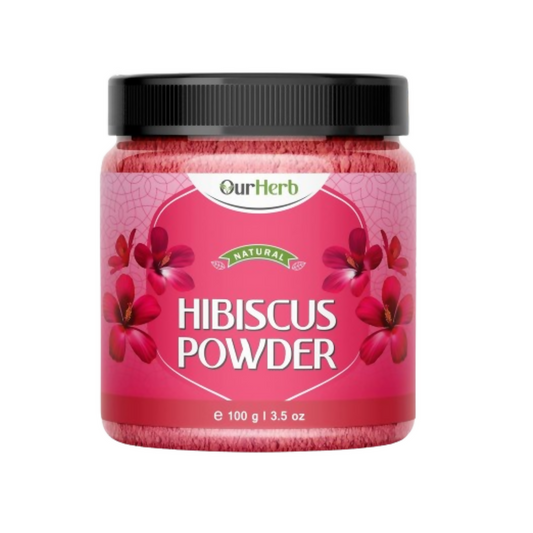 OurHerb Hibiscus Flower Powder For Face Pack And Hair Mask For All Types Of Hair