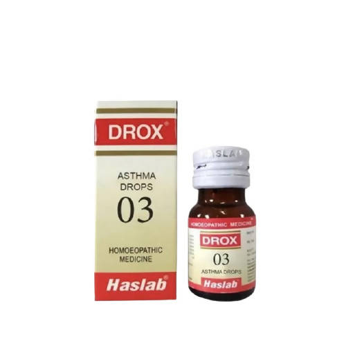 Buy Haslab Homeopathy Drox 03 Asthma Drops from DrMediCart, Ship from India to USA